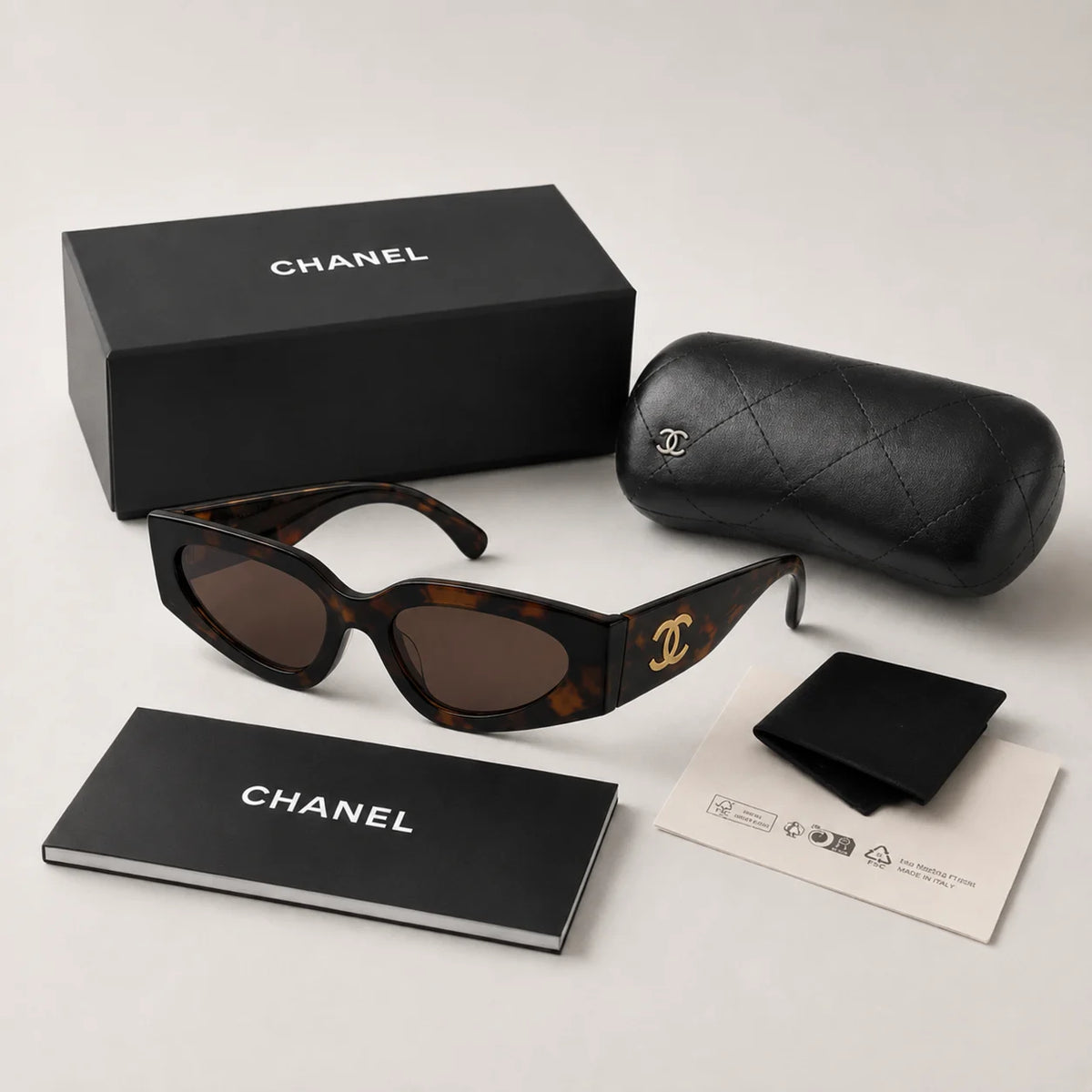 Lunette Solaire Chanel 2026 Avec Boite Coffret