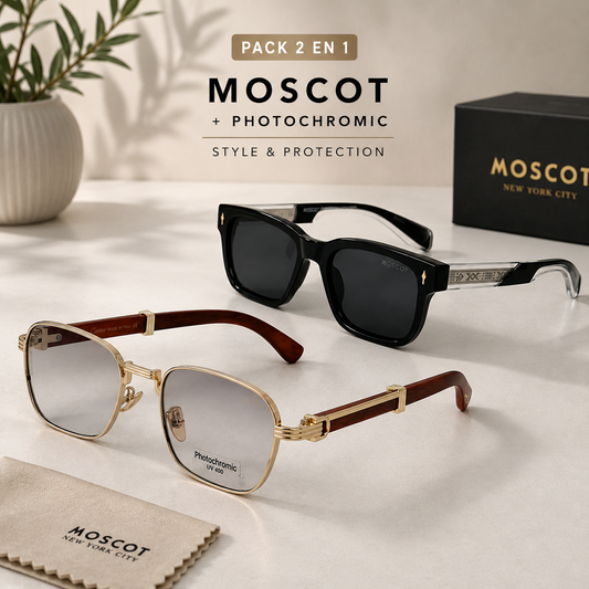 Pack 2en1 Lunette Moscot + Cartier Photocromique