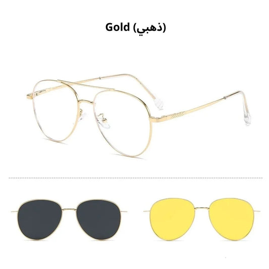 Lunette Aviator Titanium 3en1