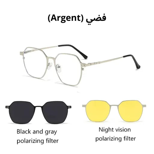 Lunettes titanuim 3en1 anti-lumiere bleu