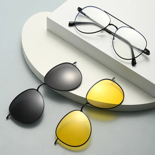 Lunette Aviator Titanium 3en1
